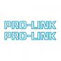 Stickerset Pro-Link Cyaan Op Transparant 26CM