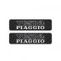 Tankstickers Vespa Piaggio Carbon/Wit