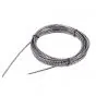 Buitenkabel Zwart/Chroom Met Voering rol a 10 Meter