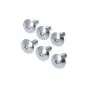 Boutset M6X15 Aluminium Zilver - 6 Stuks
