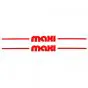 Stickerset Maxi Zijscherm Rood 235X20MM
