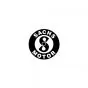 Sticker Sachs Logo Zwart/Wit 41MM