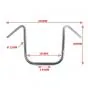 Stuur Apehanger Chopper Breed Chroom 380MM