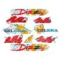 Stickerset Gilera Citta Dizzy Rood/Oranje