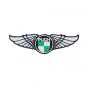 Strijkembleem Puch Wings