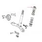 Balhoofd Afstelmoer Honda MT50 / MT80 Zwart