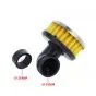 Powerfilter Haaks 28/35MM Geel/Chroom