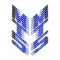 Stickerset Tank Honda MT5 88/89 Blauw/Wit