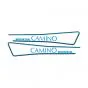 Stickerset Tank Honda Camino Blauw/Zwart/Transparant