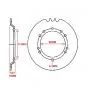 Achtertandwiel Peugeot 103 48 Tands 98MM 10 gaats