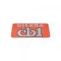 Sticker Logo Gilera CB1 Oranje/Zilver