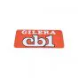 Sticker Logo Gilera CB1 Oranje/Wit