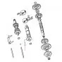 Cilindrische Stift Schakelwals Kreidler 4X14