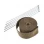 Uitlaat Hitteband Titanium 50MM / 5 Meter