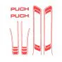 Stickerset Puch Maxi Lijnen Rood A-Kwaliteit