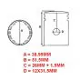 Zuiger 38.99MM (F) Barikit Zundapp Dubbele Blokveer