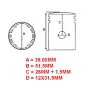 Zuiger 39.00MM (G) Barikit Zundapp Dubbele Blokveer