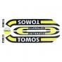 Stickerset Tomos A3 Oud Model Geel