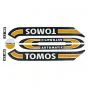 Stickerset Tomos A3 Oud Model Oranje