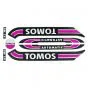 Stickerset Tomos A3 Oud Model Paars