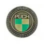Embleem Sticker Puch Logo Metaal Goud/Groen 47MM