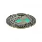 Embleem Sticker Puch Logo Metaal Goud/Groen 47MM