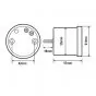 Toerenteller / Temperatuurmeter 55MM Koso GP 15.000RPM