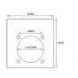 Vulplaat / Spacer Puch Maxi E50 Blind 1.0MM