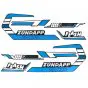 Stickerset Zundapp Famel Flash Blauw/Zwart