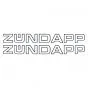 Stickerset Zundapp 2 stuks 325MM