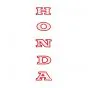 Sticker Voorvork Honda Rood/Wit