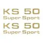 Stickerset Zundapp KS50 Super Sport Goud