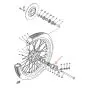 Keerring Voorwiel Yamaha RD Links