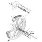 Keerring Voorwiel Yamaha RD Links