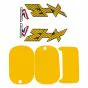 Stickerset Geel Honda MTX80R2 /125/200