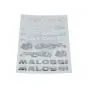 Stickerset Malossi Chroom