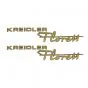 Kreidler Florett Stickerset Goud 135X30MM 2 Delig