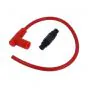 Bougiekabel 9MM Rood + Verloop