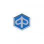 3D Sticker Piaggio Embleem Zeshoek 32X38MM