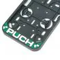 Sticker Plaathouder Smal Puch Wit