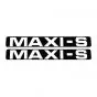 Stickerset Maxi-S Zwart/Wit 172X23MM