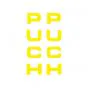 Stickerset Voorvork Puch Geel