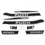 Stickerset Puch Monza 4SL Zwart/Wit