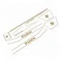 Stickerset Puch Monza SDP Goud Compleet