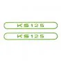 Stickerset Tank Zundapp KS125 Groen