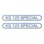 Stickerset Tank Zundapp KS125 Special Blauw