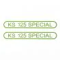 Stickerset Tank Zundapp KS125 Special Groen