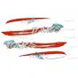 Stickerset Tomos Standard Oranje/Wit