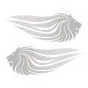 Stickerset Leeuwenhoofd Zilver 154X292MM