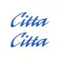 Stickerset Citta Woord Blauw